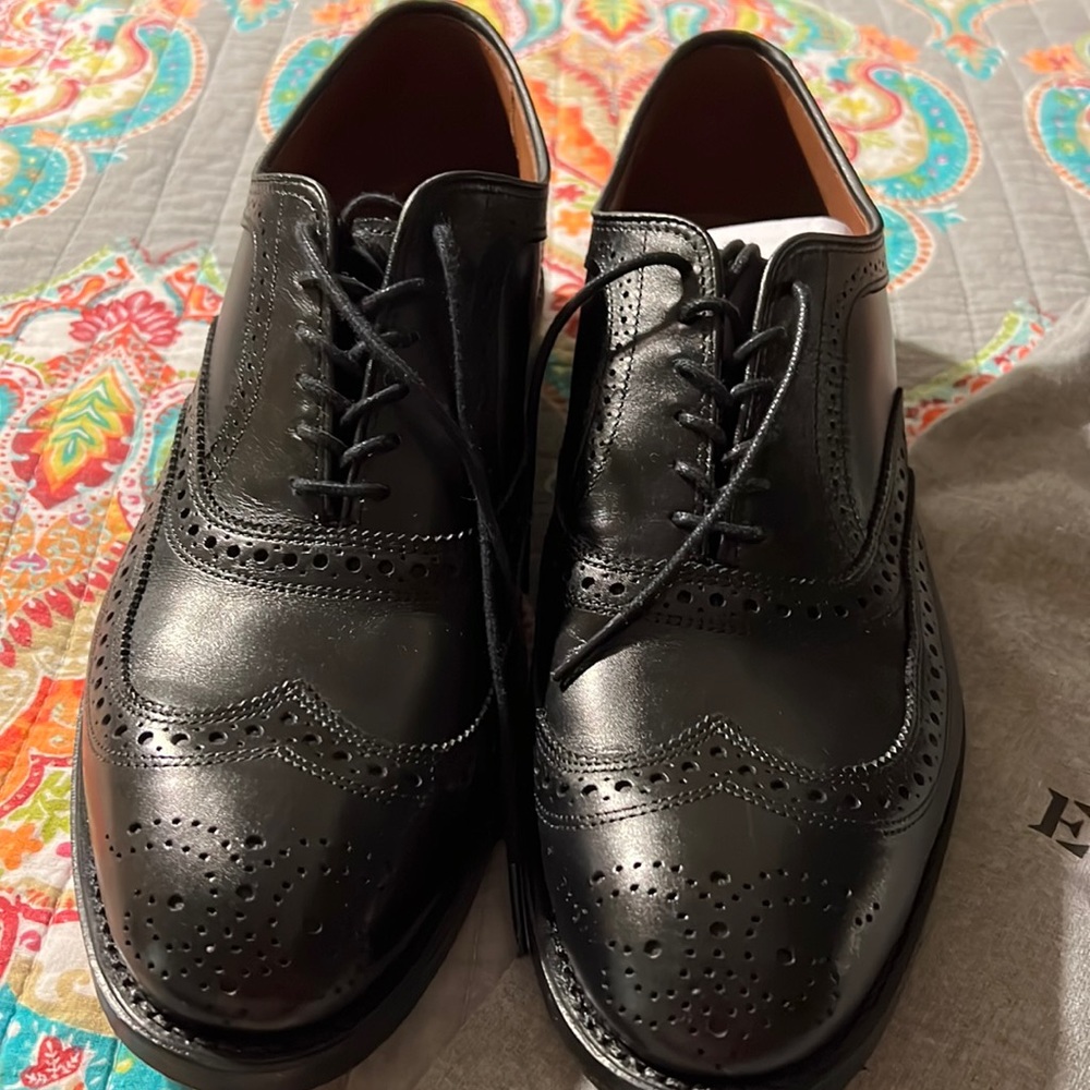 Black Allen Edmonds port Washington mens dress shoes brand new
